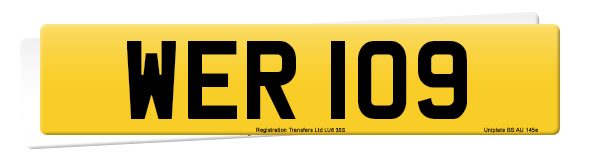 Registration number WER 109